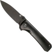 QSP Knife Hawk QS131-P2 Ebony Wood, Blackwashed, coltello da tasca