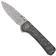 Image pour QSP Knife Hawk QS131-Q Damascus, Aluminum Foil Carbonfiber couteau de poche