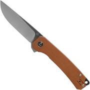 QSP Knife Osprey QS139-A Brown Micarta, Satin, pocket knife