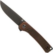 QSP Knife Osprey QS139-E2 Textured Copper, Blackwashed, coltello da tasca