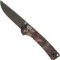 Image pour QSP Knife Osprey QS139-F2 Red Shredded Carbonfiber, Blackwashed, couteau de poche