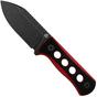 Image for QSP Knife Canary QS141-B2 Blackwashed, Black Red G10, neck knife
