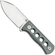 QSP Knife Canary QS141-D1 Stonewashed, Denim Micarta, cuchillo de cuello