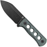 Immagine per QSP Knife Canary QS141-D2 Blackwashed, Denim Micarta, coltello da collo