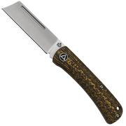 QSP Knife Hedgehog QS142-C, Golden Carbon Fiber, slipjoint pocket knife