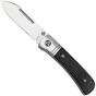 Image for QSP Knife Hedgehog Spear Point 142SP-A, Satin 14C28N, Black Micarta, slipjoint pocket knife