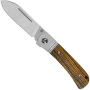 Scyzoryk QSP Knife Hedgehog Spear Point 142SP-B, Satin 14C28N, Bocote Wood