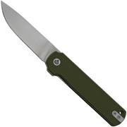 QSP Knife Lark QS144-C, Green G10, Satin 14C28N, zakmes