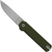 QSP Knife Lark QS144-C, Green G10, Satin 14C28N, navalha