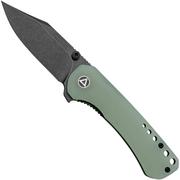 QSP Knife Kestrel QS145-B2 Blackwashed Jade G10, coltello da tasca