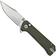 Image for QSP Grebe QS147-A1, 14C28N Clippoint dark brown Micarta, pocket knife