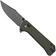 Image for QSP Grebe QS147-A2, 14C28N black Clippoint dark brown Micarta, pocket knife
