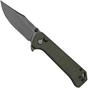 Image pour QSP Grebe QS147-A2, 14C28N Clippoint noir Micarta marron foncé, couteau de poche