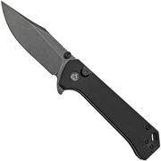 QSP Grebe QS147-C2, 14C28N Clippoint noir G10 noir, couteau de poche