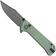 Afbeelding voor QSP Grebe QS147-D2, 14C28N zwart Clippoint Jade G10, zakmes