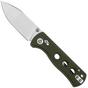 Image for QSP Knife Canary Glyde 150GL-B1 Stonewashed 14C28N, Green G10, pocket knife