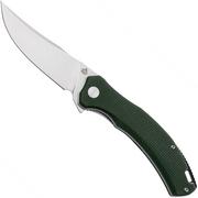 QSP Knife Walrus QS151-C1 Satin, Green Micarta, couteau de poche