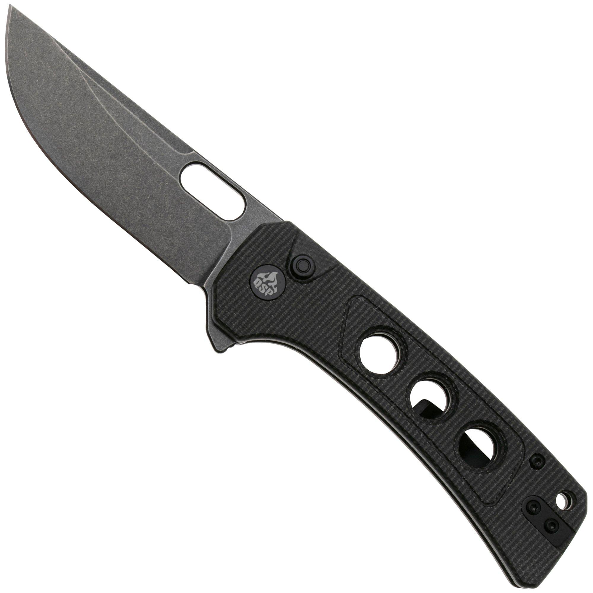Nóż składany QSP Knife Unicorn QS156-A2 Dark Stonewashed Brown Micarta