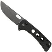 QSP Knife Unicorn QS156-A2 Dark Stonewashed Brown Micarta, pocket knife