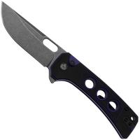 Afbeelding voor QSP Knife Unicorn QS156-B2 Dark Stonewashed Black Purple G10, zakmes