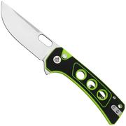 QSP Knife Unicorn QS156-C1 Stonewashed Black Green G10, zakmes