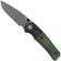 Image for QSP Knife Vault QS157-B2 Dark Stonewashed Green Micarta, pocket knife, Jacob Lundquist Design