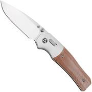 QSP Knife Vault QS157-C1 Stonewashed Tan Micarta, pocket knife, Jacob Lundquist Design