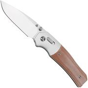 QSP Knife Vault QS157-C1 Stonewashed Tan Micarta, navalha, Jacob Lundquist Design