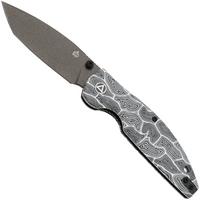 Image pour QSP Knife Turtle Punk QS158-B2 Ceramic Coated 14C28N Black White G10, couteau de poche, Keanu Alfaro design