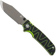 QSP Knife Kali QS159-C2 Ceramic Coated 14C28N Black Neon G10, navaja, diseño Keanu Alfaro