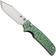 Image pour QSP Knife Kali QS159-E1 Stonewashed 14C28N Green Aluminum, couteau de poche, Keanu Alfaro design