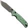 Image for QSP Knife Kali QS159-E2 Ceramic Coated 14C28N Green Aluminum, pocket knife, Keanu Alfaro design