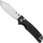 QSP Knife Kali QS159-F1 Stonewashed 14C28N Black Aluminum, zakmes, Keanu Alfaro design