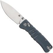 QSP Knife Ripley QS160-B1 Stonewashed 14C28N Gray G10, navalha, Keanu Alfaro design