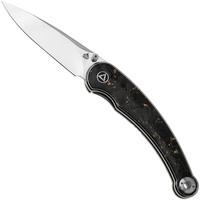 Image for QSP Knife Dolphin 161-A Polished 14C28N, Shredded Carbon Fiber, pocket knife