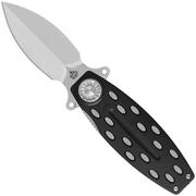 QSP Knife Beetle 162-A, Satin 14C28N, Black G10, Taschenmesser