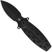 QSP Knife Beetle 162-B, Black 14C28N, Black G10, Taschenmesser