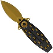 QSP Knife Beetle 162-C, Bronze 14C28N, Black G10, pocket knife