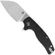 QSP Knife Chefmaster 163-A1, Satin 14C28N, Black G10, couteau de poche, Keanu Alfaro design