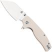 QSP Knife Chefmaster 163-B1, Satin 14C28N, Ivory White G10, pocket knife, Keanu Alfaro design