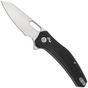 Image for QSP Knife Emu 164-C1, Stonewashed 14C28N, Black Coarse G10, pocket knife