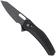 Image for QSP Knife Emu 164-C2, Black 14C28N, Black Coarse G10, pocket knife
