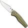 Afbeelding voor QSP Knife Reptile QS165-B1 Satin 14C28N, Green Aluminium, zakmes