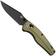 Afbeelding voor QSP Knife Reptile QS165-B2 PVD 14C28N, Green Aluminium, zakmes