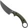 Afbeelding voor QSP Knife Viper QS166-B2 Blackwashed 10Cr15MoV, Green G10, vaststaand mes