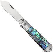 QSP Knife Jumping Jack QS167-A Satin 14C28N, Abalone, zakmes