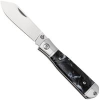 Imagen para QSP Knife Jumping Jack QS167-C Satin 14C28N, Black White Resin, navaja