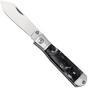 Image for QSP Knife Jumping Jack QS167-C Satin 14C28N, Black White Resin, pocket knife