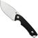 Afbeelding voor QSP Knife Tiny TOT QS169-A1 Stonewashed 10Cr15MoV Black G10, vaststaand mes