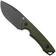 Afbeelding voor QSP Knife Tiny TOT QS169-B2 Blackwashed 10Cr15MoV OD Green G10, vaststaand mes